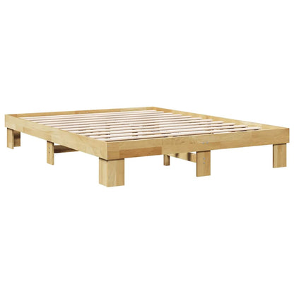 Struttura letto senza materasso 135x190 cm in legno massello di rovere | homemem39