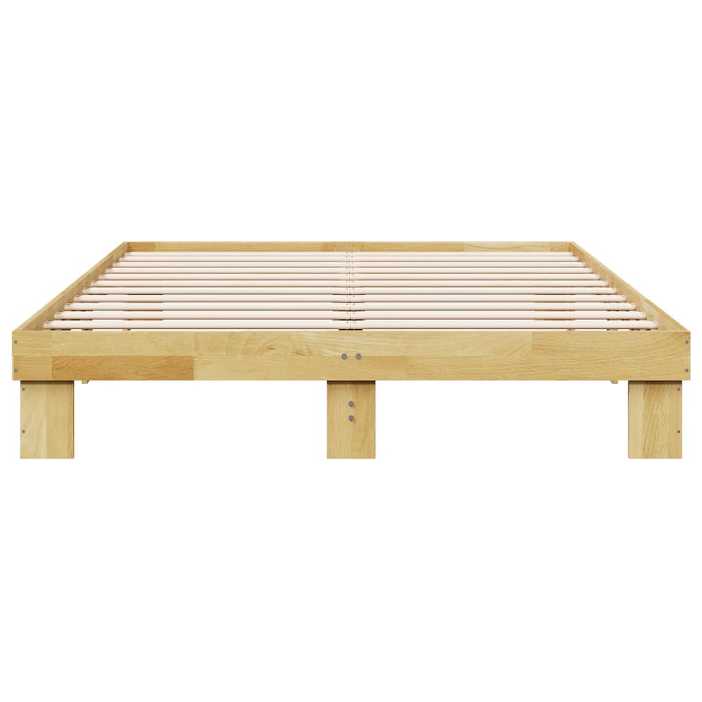 Struttura letto senza materasso 135x190 cm in legno massello di rovere | homemem39