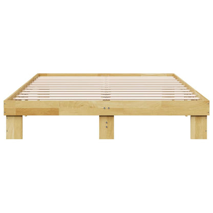 Struttura letto senza materasso 135x190 cm in legno massello di rovere | homemem39