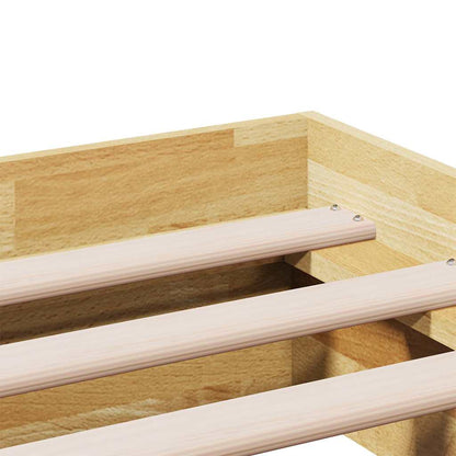 Struttura Letto Senza Materasso 100x200 cm in Legno di Rovere | homemem39