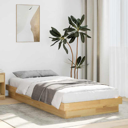 Struttura Letto Senza Materasso 100x200 cm in Legno di Rovere | homemem39