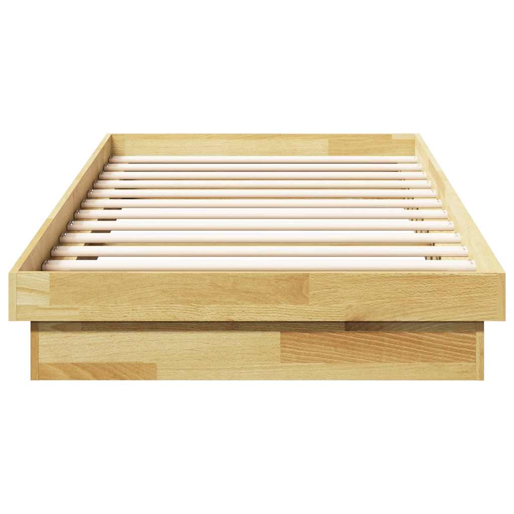 Struttura Letto Senza Materasso 75x190 cm in Legno di Rovere | homemem39