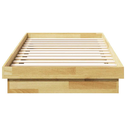 Struttura Letto Senza Materasso 75x190 cm in Legno di Rovere | homemem39