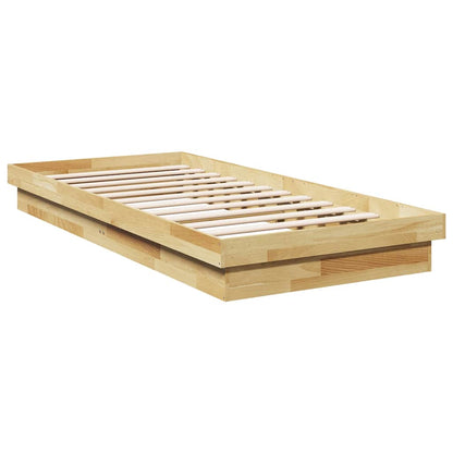 Struttura Letto Senza Materasso 75x190 cm in Legno di Rovere | homemem39