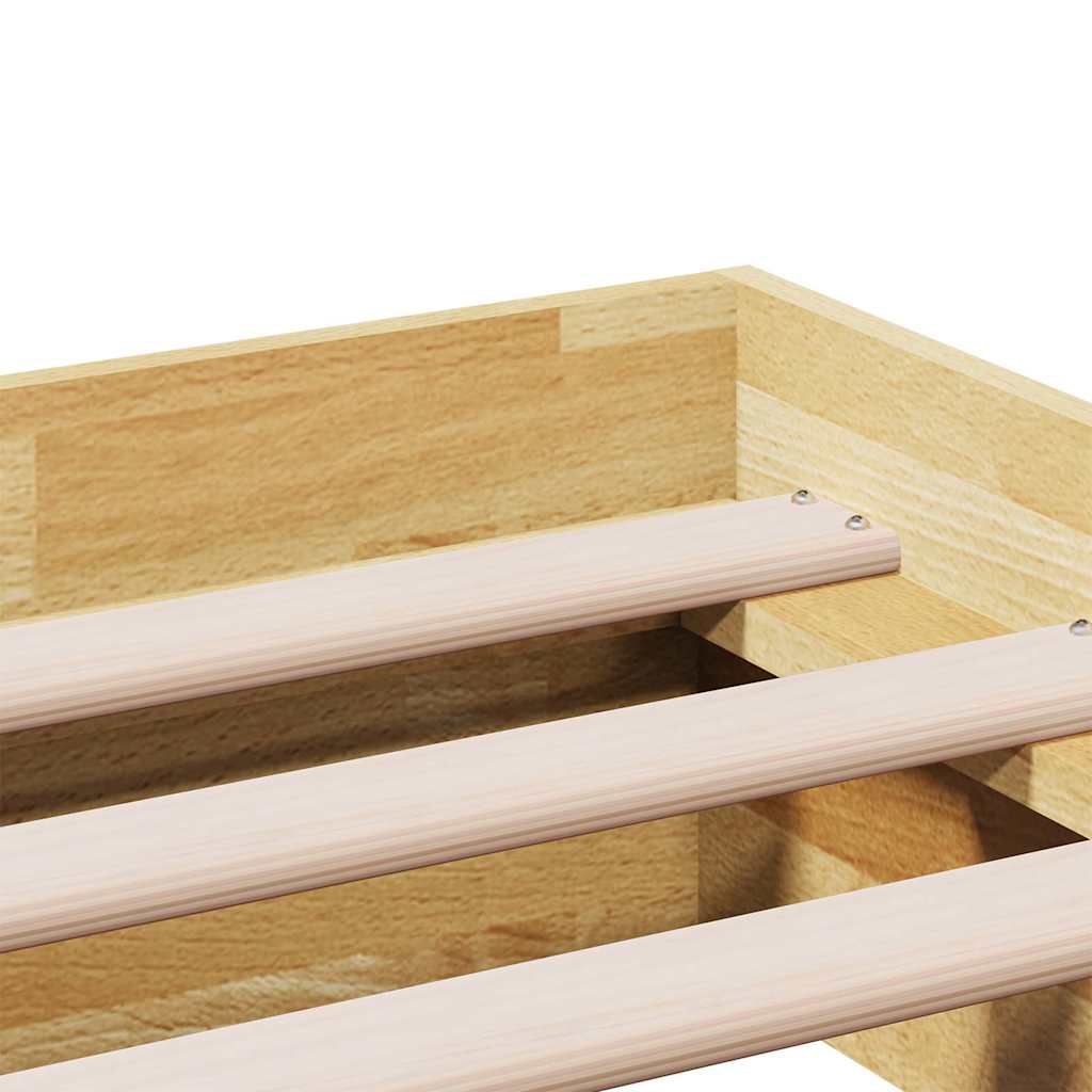 Struttura Letto Senza Materasso 75x190 cm in Legno di Rovere | homemem39
