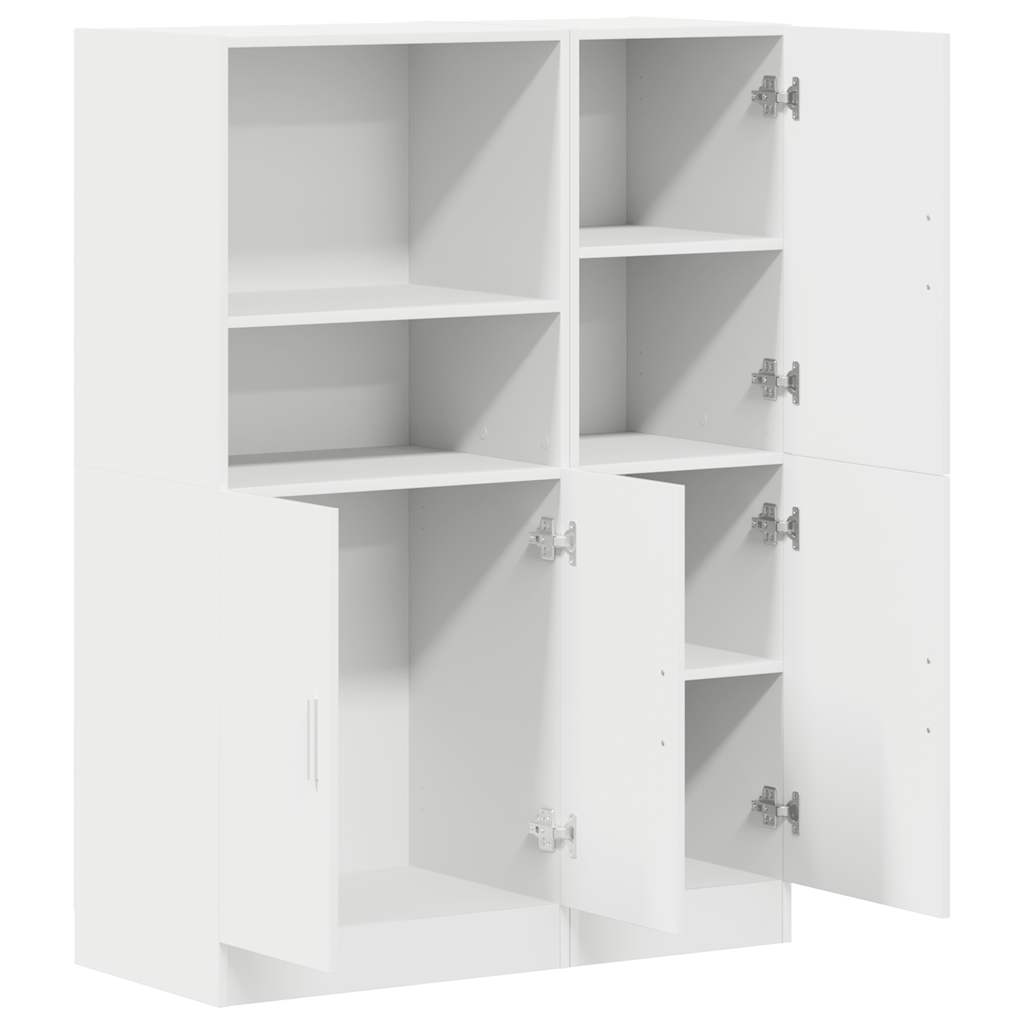 Set di Mobili da Cucina 2 pz Bianco in Truciolato | homemem39