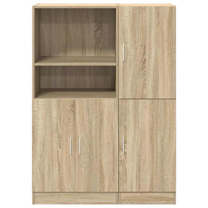 Set di Mobili da Cucina 2 pz Rovere Sonoma in Truciolato | homemem39