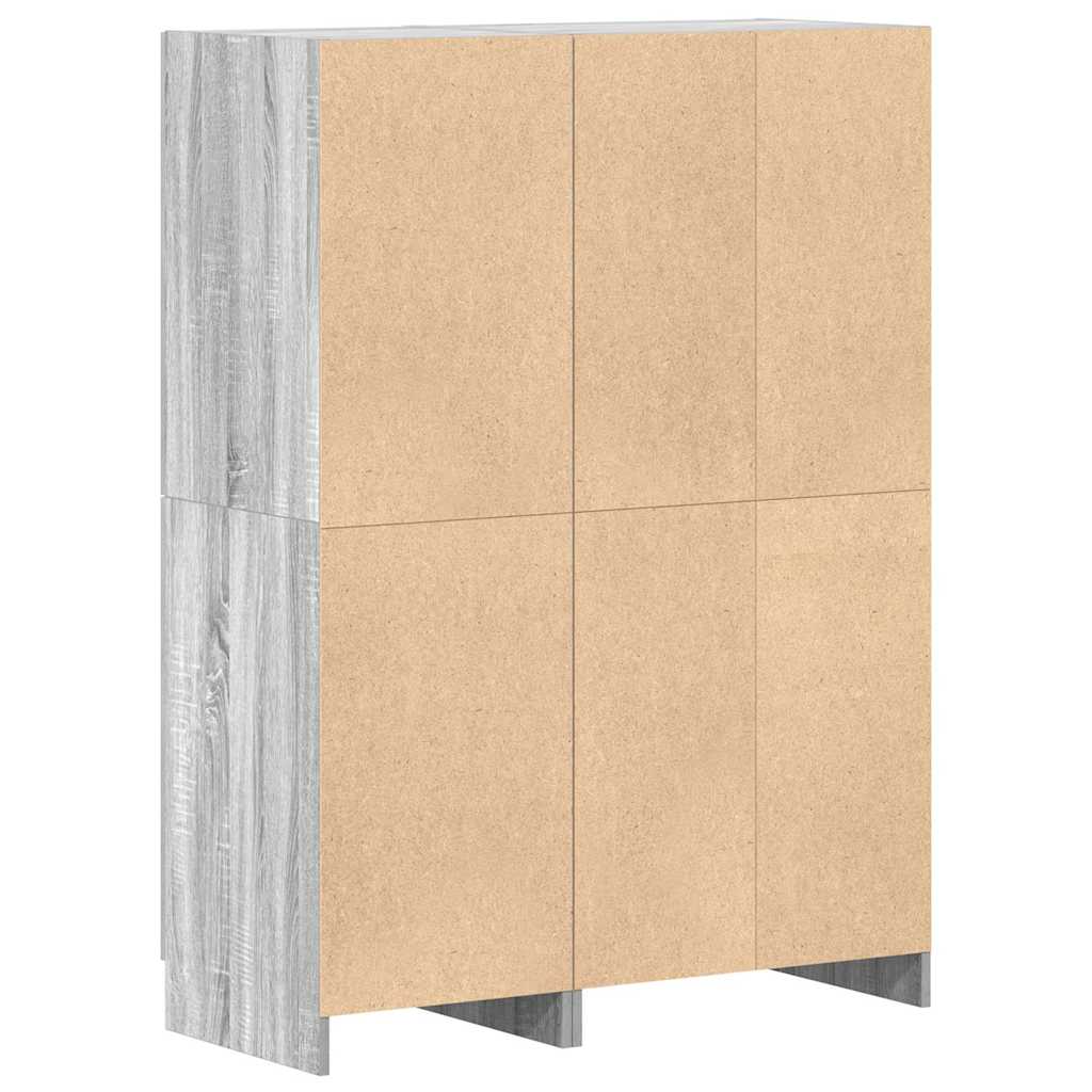 Set di Mobili da Cucina 2 pz Grigio Sonoma in Truciolato | homemem39