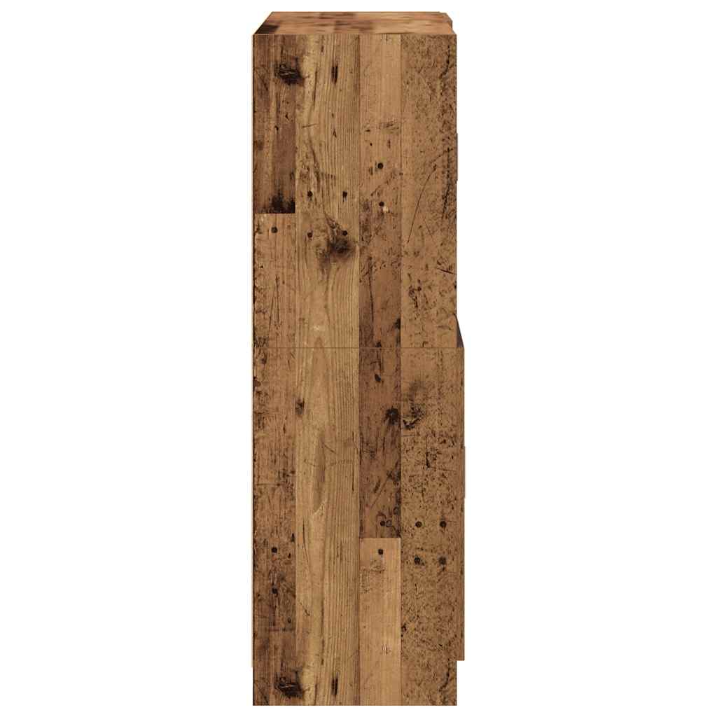 Set di Mobili da Cucina 2 pz Legno Antico in Truciolato | homemem39