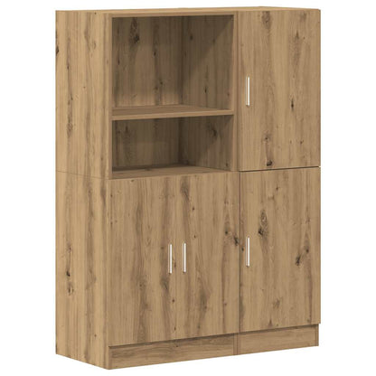 Set di Mobili da Cucina 2 pz Rovere Marrone in Truciolato | homemem39