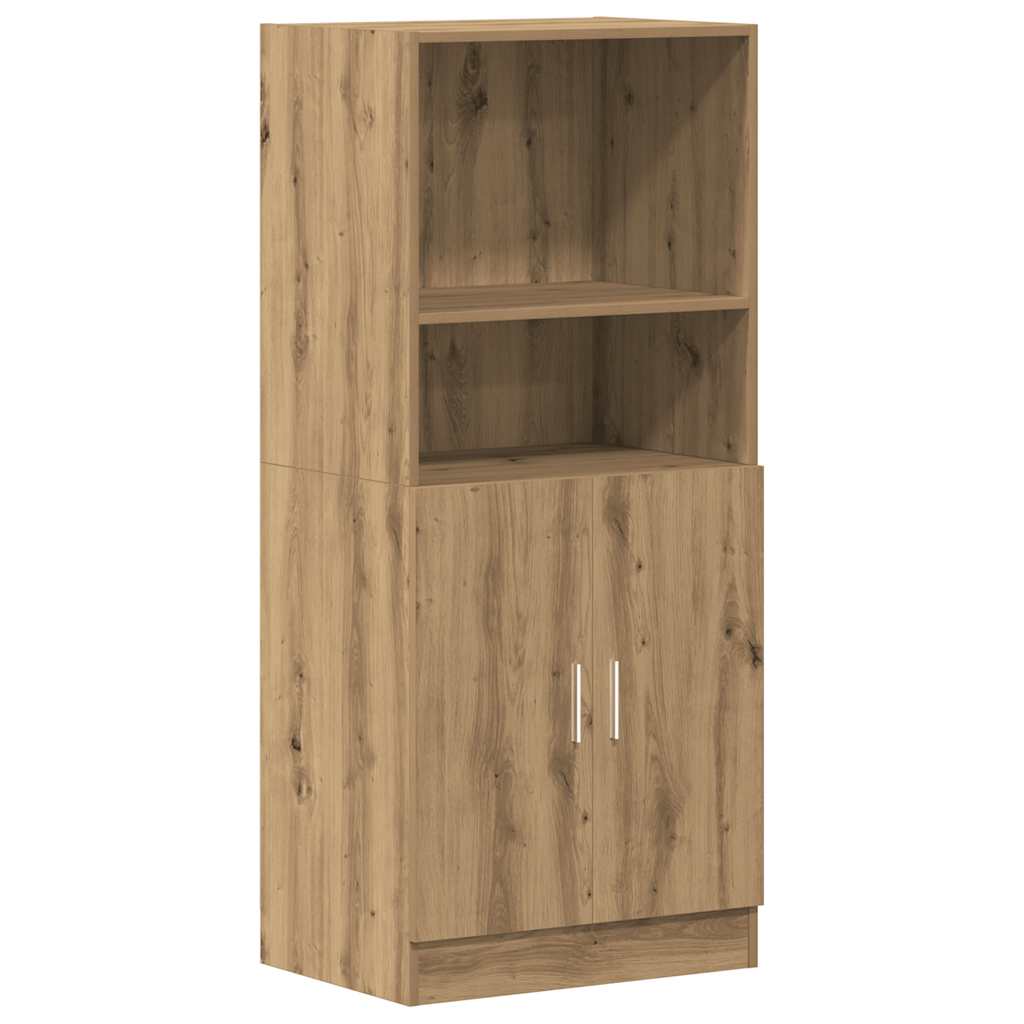 Set di Mobili da Cucina 2 pz Rovere Marrone in Truciolato | homemem39