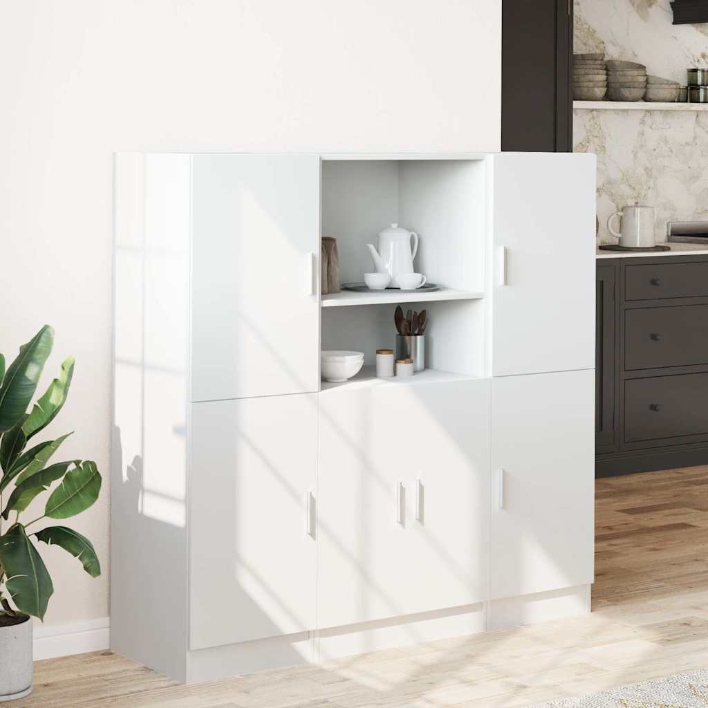 Set di Mobili da Cucina 3 pz Bianco in Truciolato | homemem39