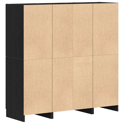 Set di Mobili da Cucina 3 pz Nero in Truciolato | homemem39