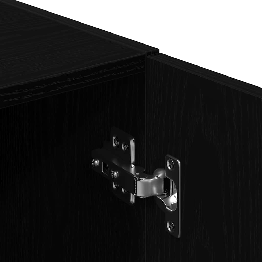 Set di Mobili da Cucina 3 pz Nero in Truciolato | homemem39