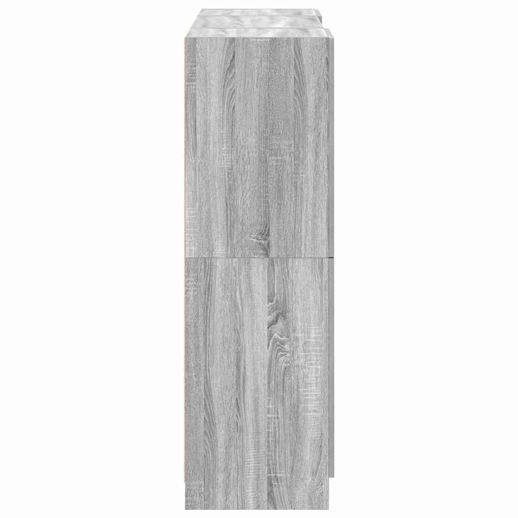 Set di Mobili da Cucina 3 pz Grigio Sonoma in Truciolato | homemem39