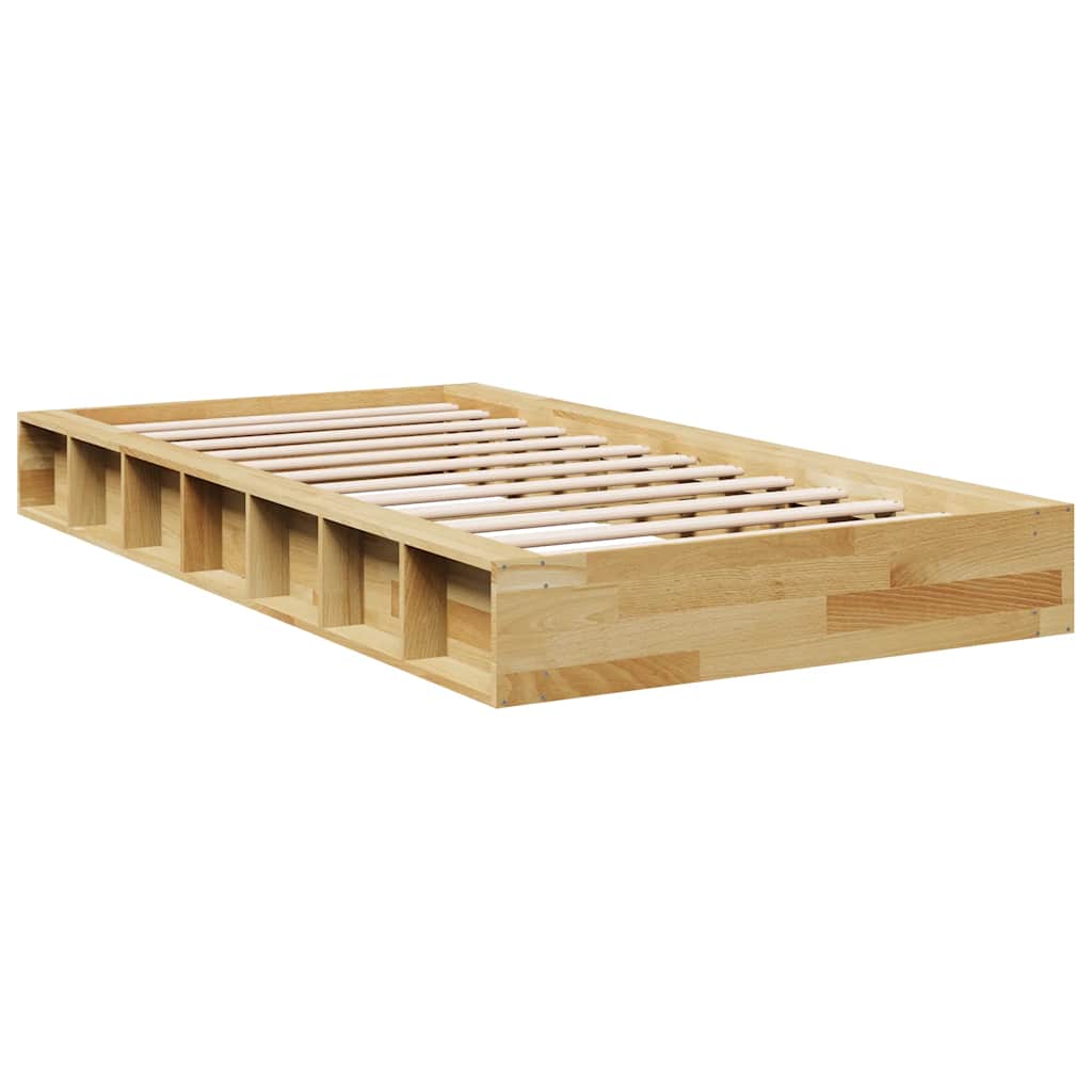 Struttura Letto Senza Materasso 75x190 cm in Legno di Rovere | homemem39