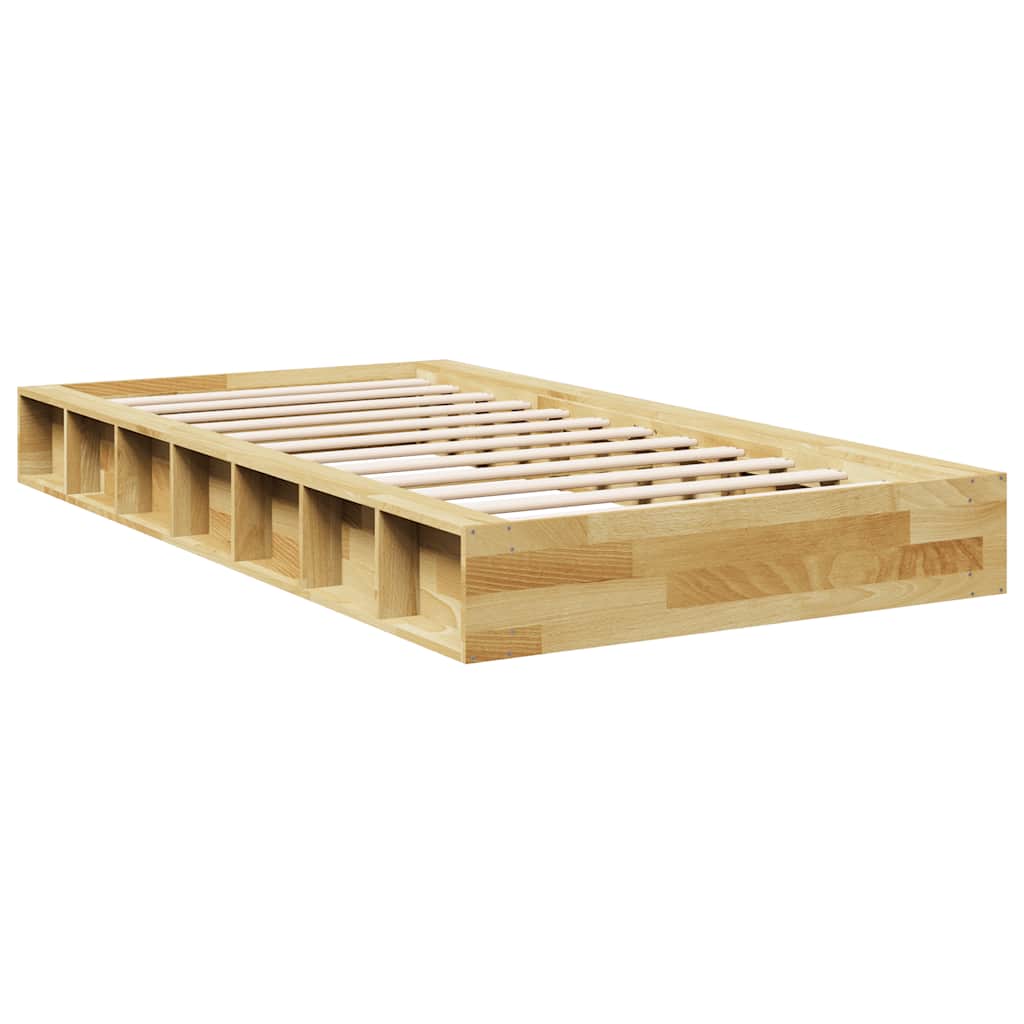 Struttura Letto Senza Materasso 75x190 cm in Legno di Rovere | homemem39