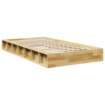 Struttura Letto Senza Materasso 75x190 cm in Legno di Rovere | homemem39