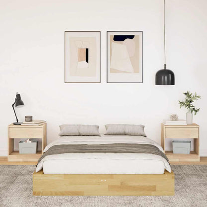 Struttura Letto Senza Materasso 120x190 cm in Legno di Rovere