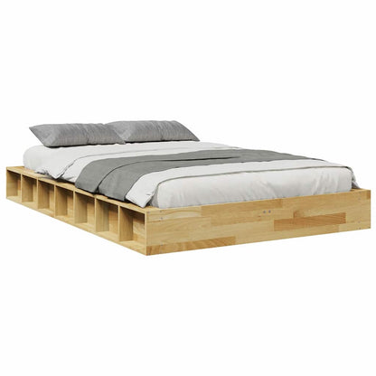 Struttura Letto Senza Materasso 120x190 cm in Legno di Rovere | homemem39