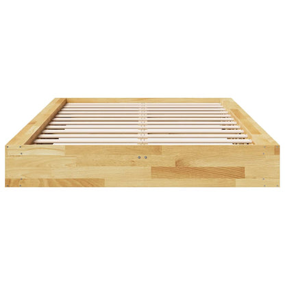 Struttura Letto Senza Materasso 120x190 cm in Legno di Rovere | homemem39