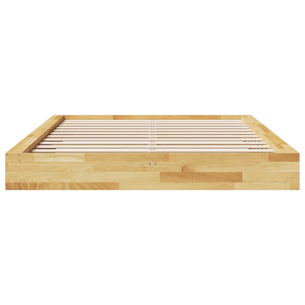 Struttura Letto Senza Materasso 135x190 cm in Legno di Rovere | homemem39