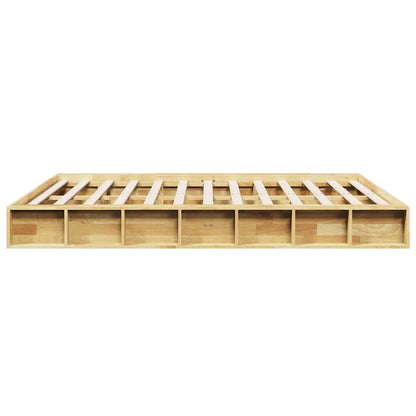 Struttura Letto Senza Materasso 135x190 cm in Legno di Rovere | homemem39