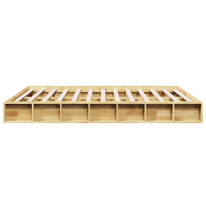 Struttura Letto Senza Materasso 140x190 cm in Legno di Rovere | homemem39