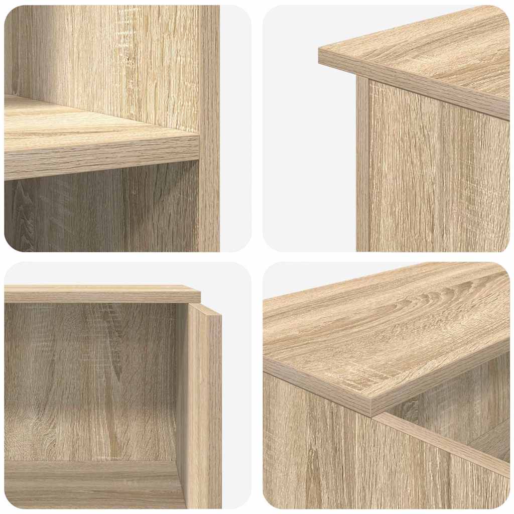 Scrivania per Reception Rovere Sonoma 100x50x103,5 cm in Legno Massello | homemem39