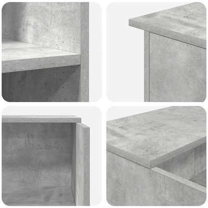 Banco Reception Grigio Cemento 100x50x103,5cm Legno Multistrato | homemem39