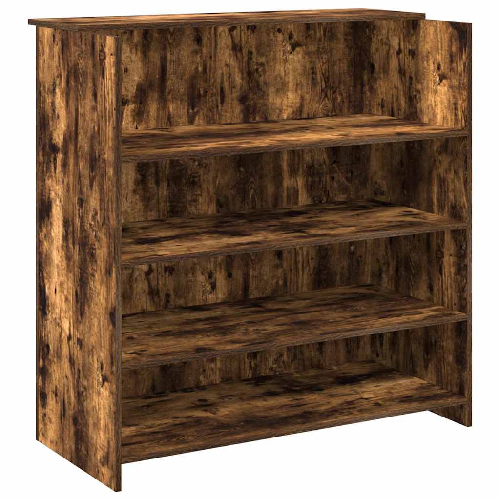 Banco Reception Rovere Fumo 100x50x103,5cm in Legno Multistrato