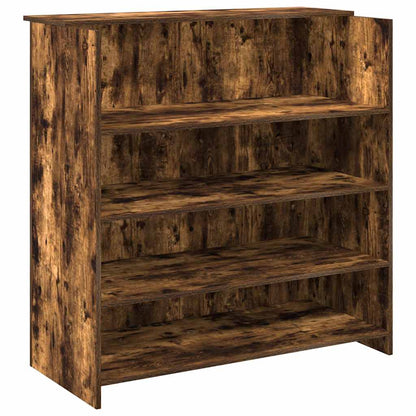 Banco Reception Rovere Fumo 100x50x103,5cm in Legno Multistrato