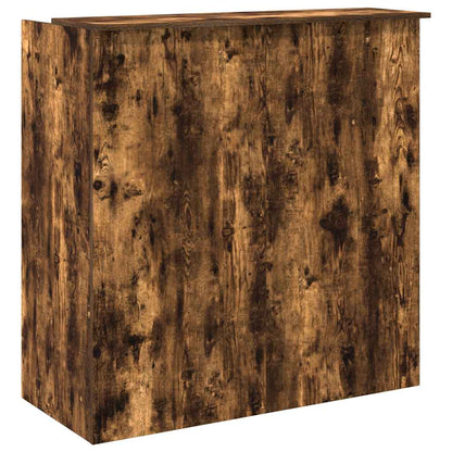 Banco Reception Rovere Fumo 100x50x103,5cm in Legno Multistrato