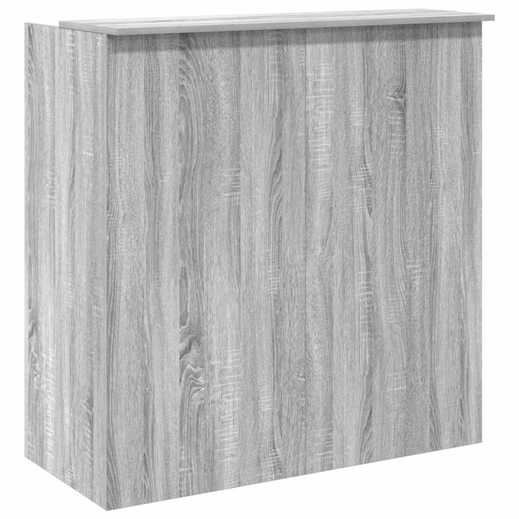 Banco Reception Grigio Sonoma 100x50x103,5 cm Legno Multistrato - homemem39