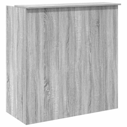 Banco Reception Grigio Sonoma 100x50x103,5 cm Legno Multistrato - homemem39