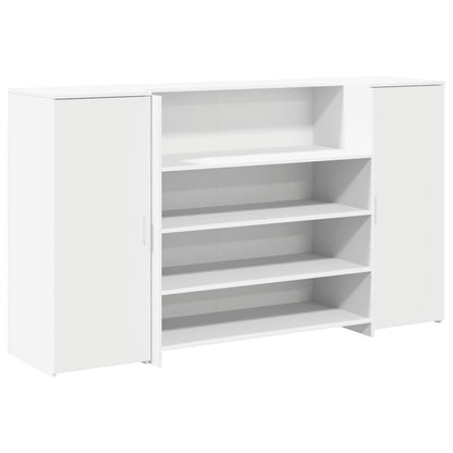 Banco Reception Bianco 180x50x103,5 cm in Legno Multistrato