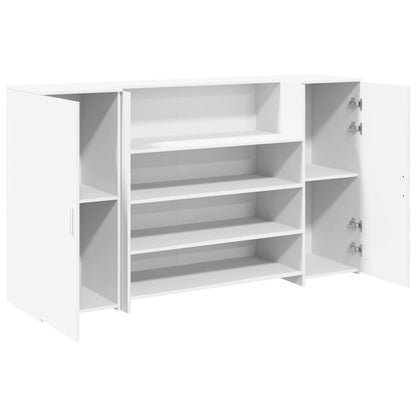 Banco Reception Bianco 180x50x103,5 cm in Legno Multistrato