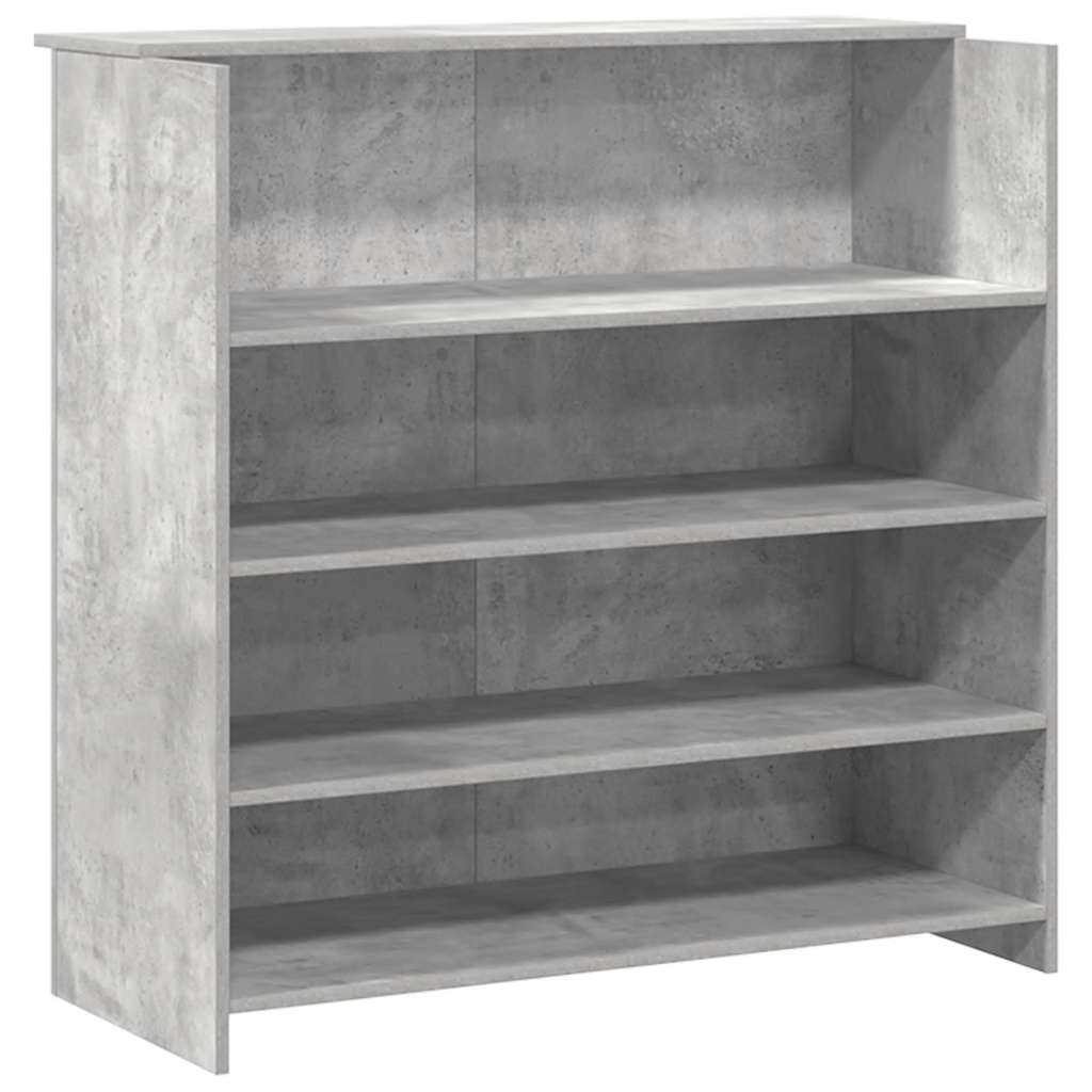 Banco Reception Grigio Cemento 180x50x103,5cm Legno Multistrato | homemem39