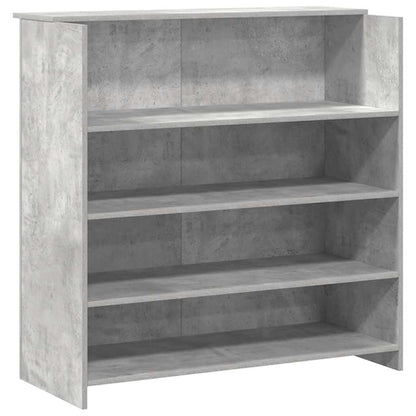 Banco Reception Grigio Cemento 180x50x103,5cm Legno Multistrato | homemem39