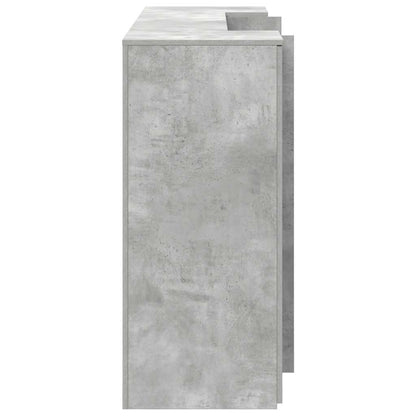 Banco Reception Grigio Cemento 180x50x103,5cm Legno Multistrato | homemem39