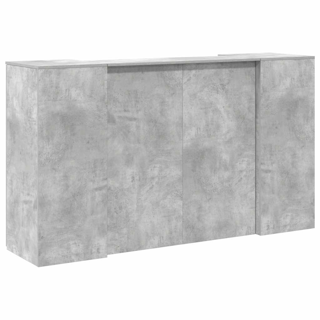 Banco Reception Grigio Cemento 180x50x103,5cm Legno Multistrato | homemem39