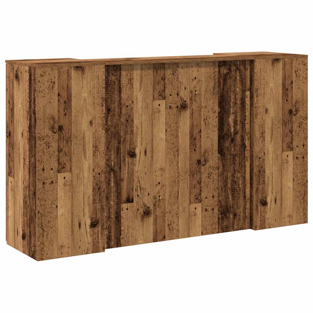 Banco Reception Legno Antico 180x50x103,5 cm Legno Multistrato