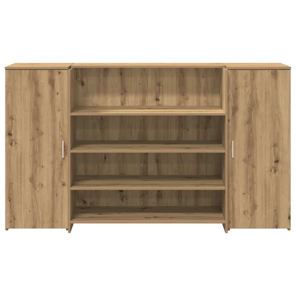 Banco Reception Rovere Artigianale 180x50x103,5cm in Truciolato - homemem39