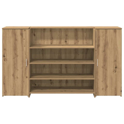Banco Reception Rovere Artigianale 180x50x103,5cm in Truciolato - homemem39