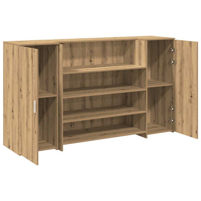 Banco Reception Rovere Artigianale 180x50x103,5cm in Truciolato - homemem39