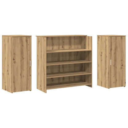 Banco Reception Rovere Artigianale 180x50x103,5cm in Truciolato - homemem39