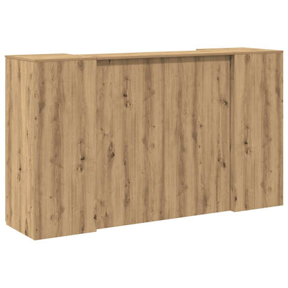 Banco Reception Rovere Artigianale 180x50x103,5cm in Truciolato - homemem39
