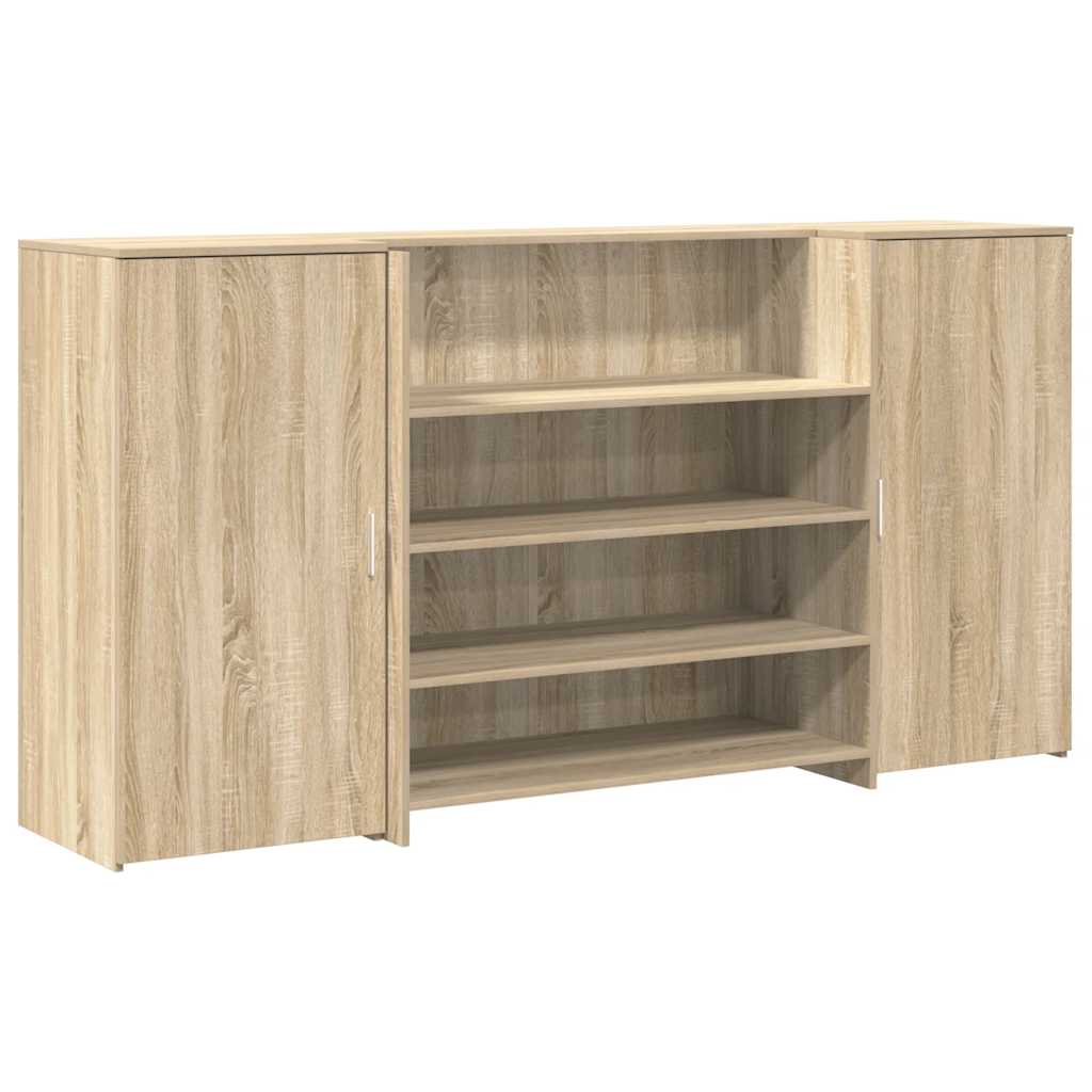 Banco Reception Rovere Sonoma 200x50x103,5 cm Legno Multistrato