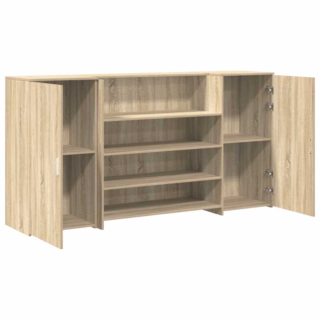 Banco Reception Rovere Sonoma 200x50x103,5 cm Legno Multistrato | homemem39