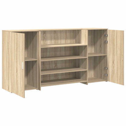 Banco Reception Rovere Sonoma 200x50x103,5 cm Legno Multistrato | homemem39